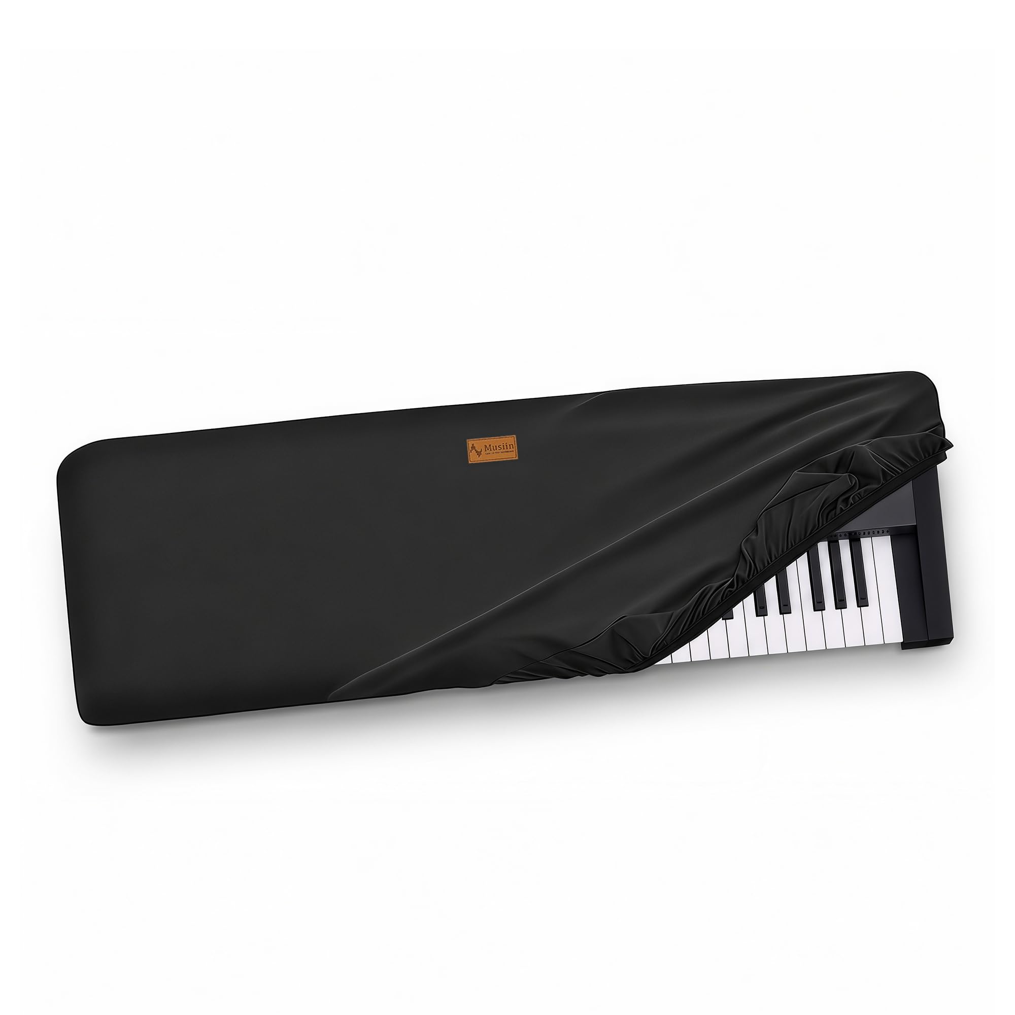 Musiin Housse anti-poussière pour synthétiseur 73 touches, compatible avec Roland JUNO-X, Nord Electro 6 HP, Piano 5 73, Stage 4 73, Chinlon, toucher soyeux et design sur mesure