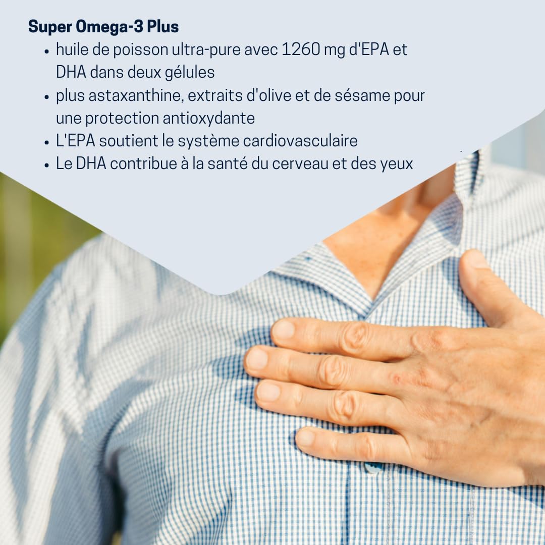 Life Extension - Super Omega-3 Plus EPA/DHA 120 Gélules - Lignanes de Sésame, Extrait d'Olive, Krill et Astaxanthine - Oméga-3 Haute Dose pour la Santé Cardiaque et Cérébrale