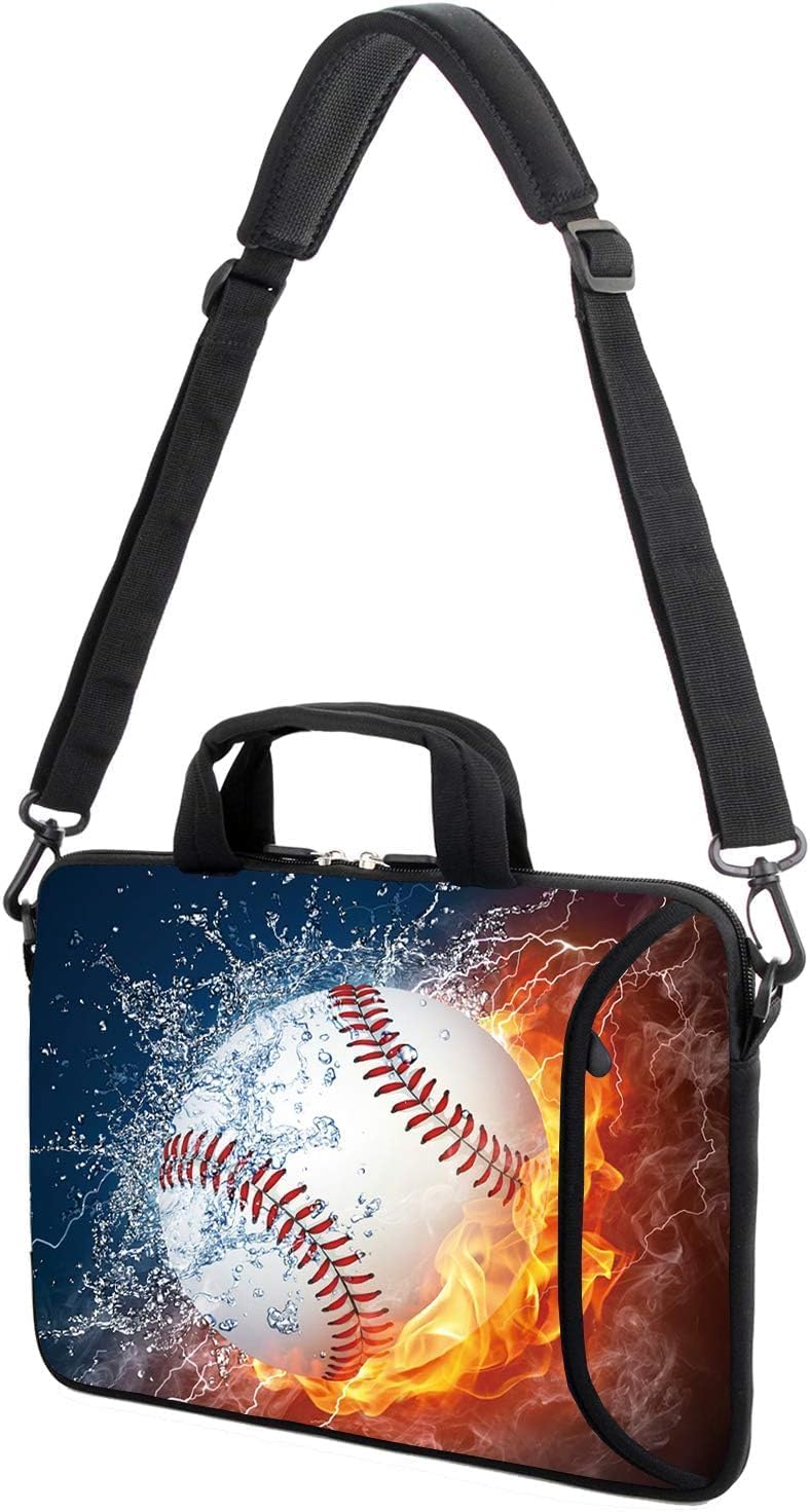 13" laptop bag laptop sleeve chromebook case adjustable shoulder strap with handle accessory pocket for men women (RYD-13-6)