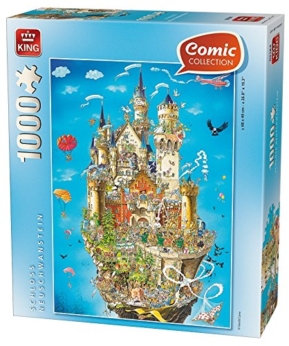 Preisvergleich Produktbild King kng05184 Comic Kollektion Neuschwanstein Puzzle (1000 Teile)