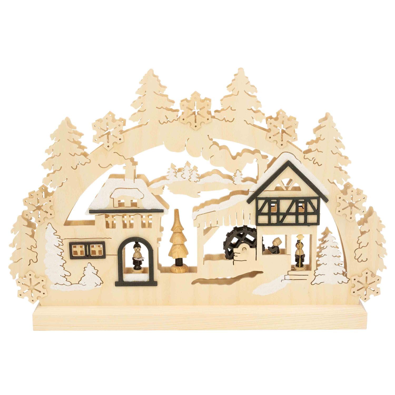 Arche de Noël Erzgebirge moulin à eau : retrouvez la magie des Noëls d'enfance en famille