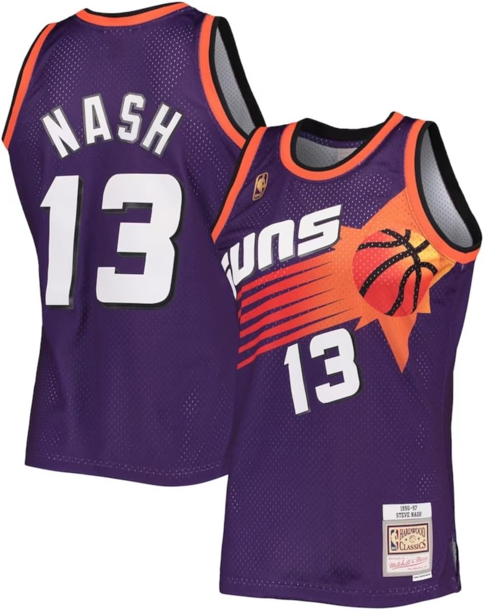 Steve Nash Phoenix Suns Purple 1996-97 Big & Tall Hardwood Classics Swingman Jersey