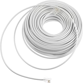 LIGHTAOTAO Linha telefônica Cabo de telefone fixo Cabo extensor de fio de telefone para extensão de telefone cabo de telefone linha de conexão de telefone quatro núcleos acessórios brancos