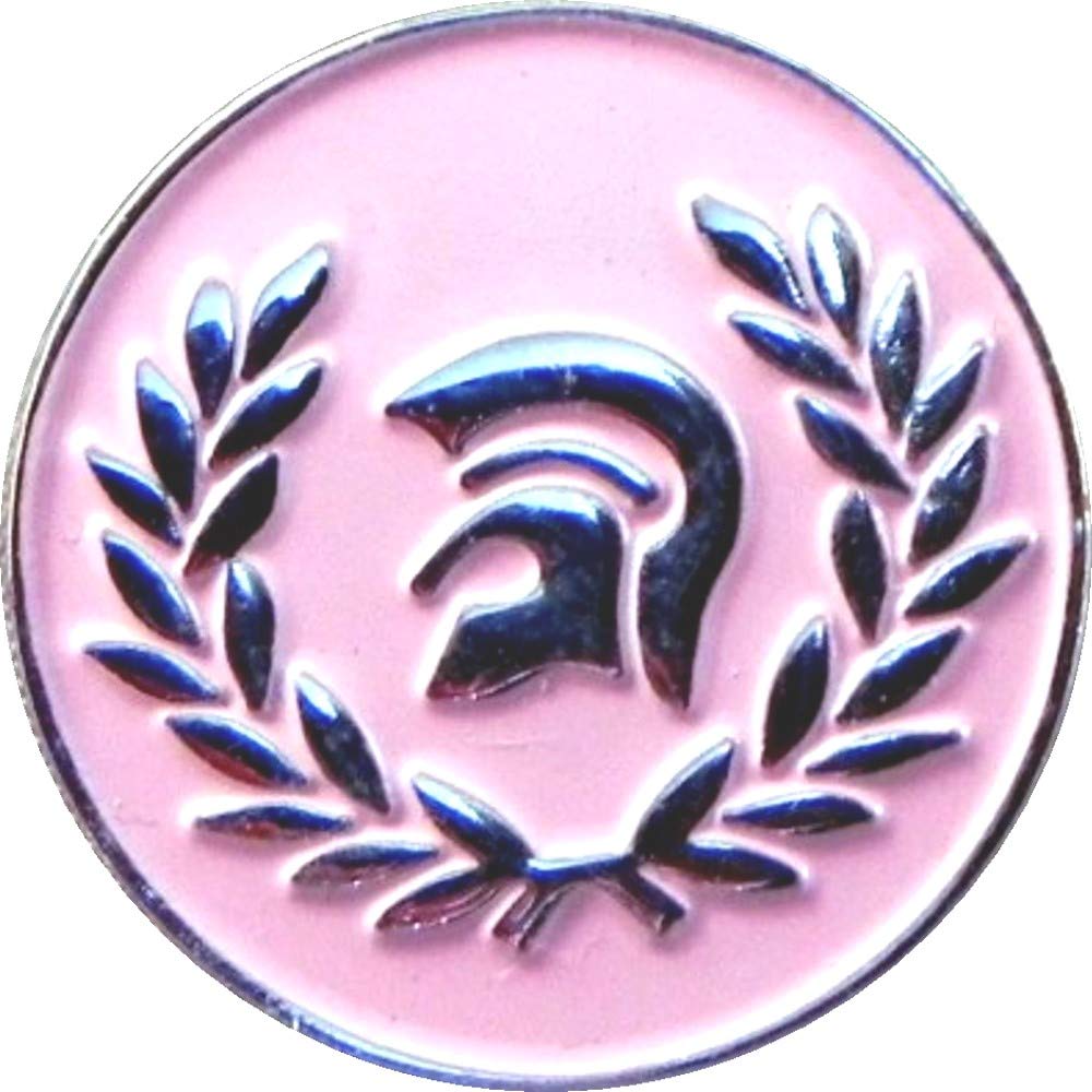(23mm) Metal Enamel Pin Badge Brooch MOD Scooter Trojan Skinhead (Pink)