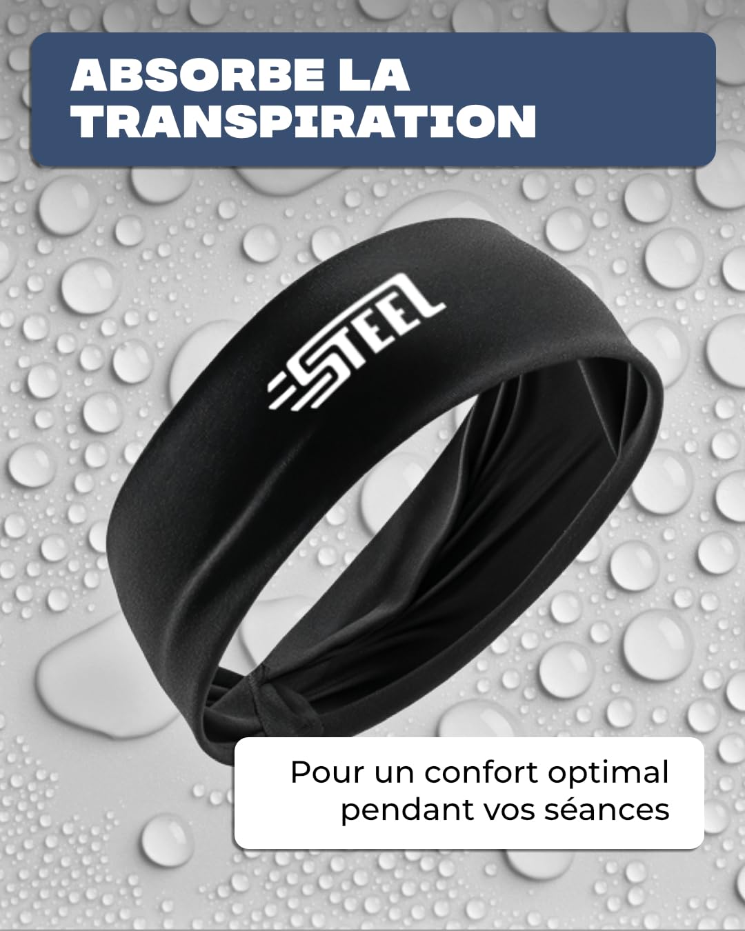 3 Pezzi Fascia Sportiva Fascia Antiscivolo Fasce Da Allenamento - Foto 11