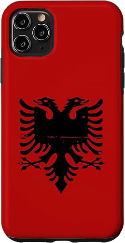 Funda albanesa para iPhone 11 Pro Max Albania Eagle Pride