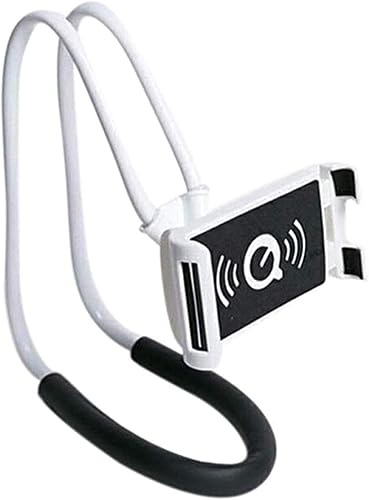 NC Lazy Soporte para teléfono celular colgante en el cuello, Hsxxf 360 Soporte giratorio para cuello DIY Soporte flexible Soporte de múltiples