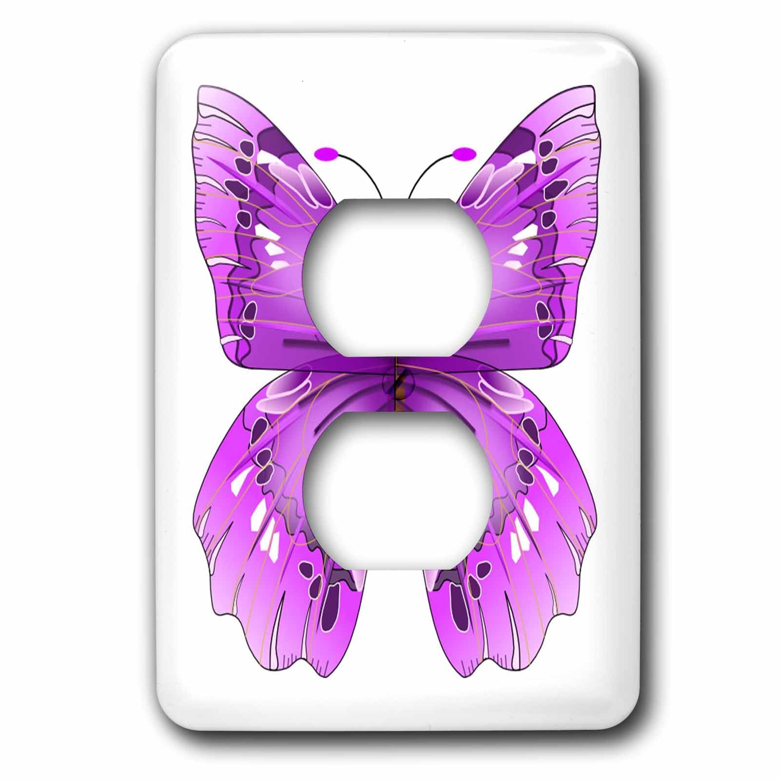 Cache-prise 3dRose lsp_62044_6 violet grand format pour cacher les defauts muraux