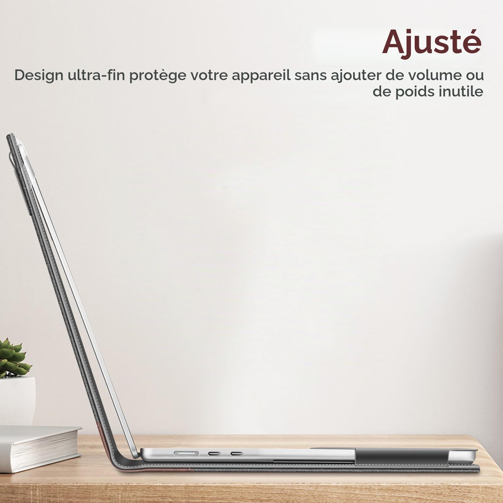 FINTIE Coque Compatible avec MacBook Air 15 Pouces M5 M4 M3 M2 (2026-2023)