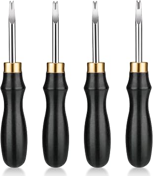 4 Pcs Leather Edge Beveler, Leather Edge Tool Set