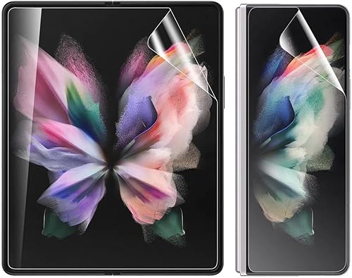 Película protectora de pantalla de hidrogel ultrafina para Samsung Galaxy Z Fold 3 HD, película de TPU flexible transparente para Galaxy Z Fold3