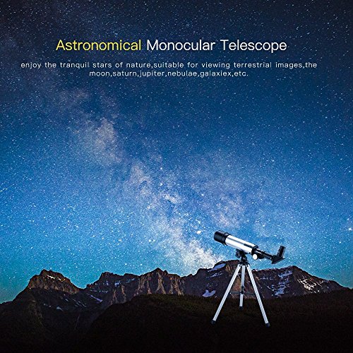 Teleskop für Kinder, astronomisches Teleskop mit Zoom, 90 x HD, für den Außenbereich, Merkmak, pädagogisches Teleskop… – Bild 4