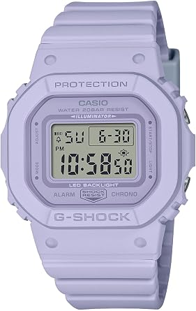 Casio Wristwatch G-Shock Genuine Domestic Product Mid-Size Model GLX/GMD/GMS-S5600, purple, 1 piece, Simple