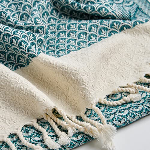 Helen Original Turkish Hand Towels By Gold Case - Set Of 4-20X40 100% Cotton Decorative Towel - Bathroom And Kitchen Peshtemal For Hand, Face, Hair, Spa, Farmhouse, Gym, Tea And Dishcloth, Teal #TOP6