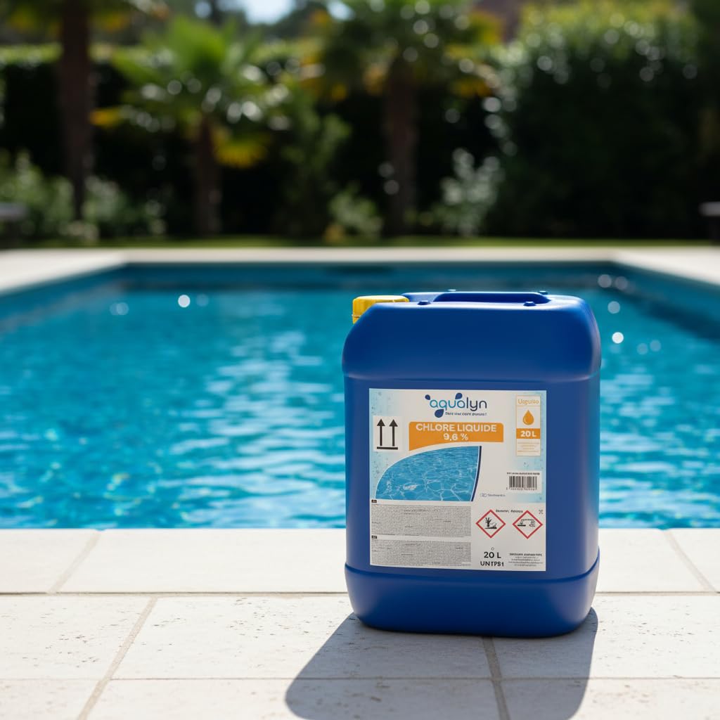 Chlore Liquide 9,6% 20 L Aqualyn Unité