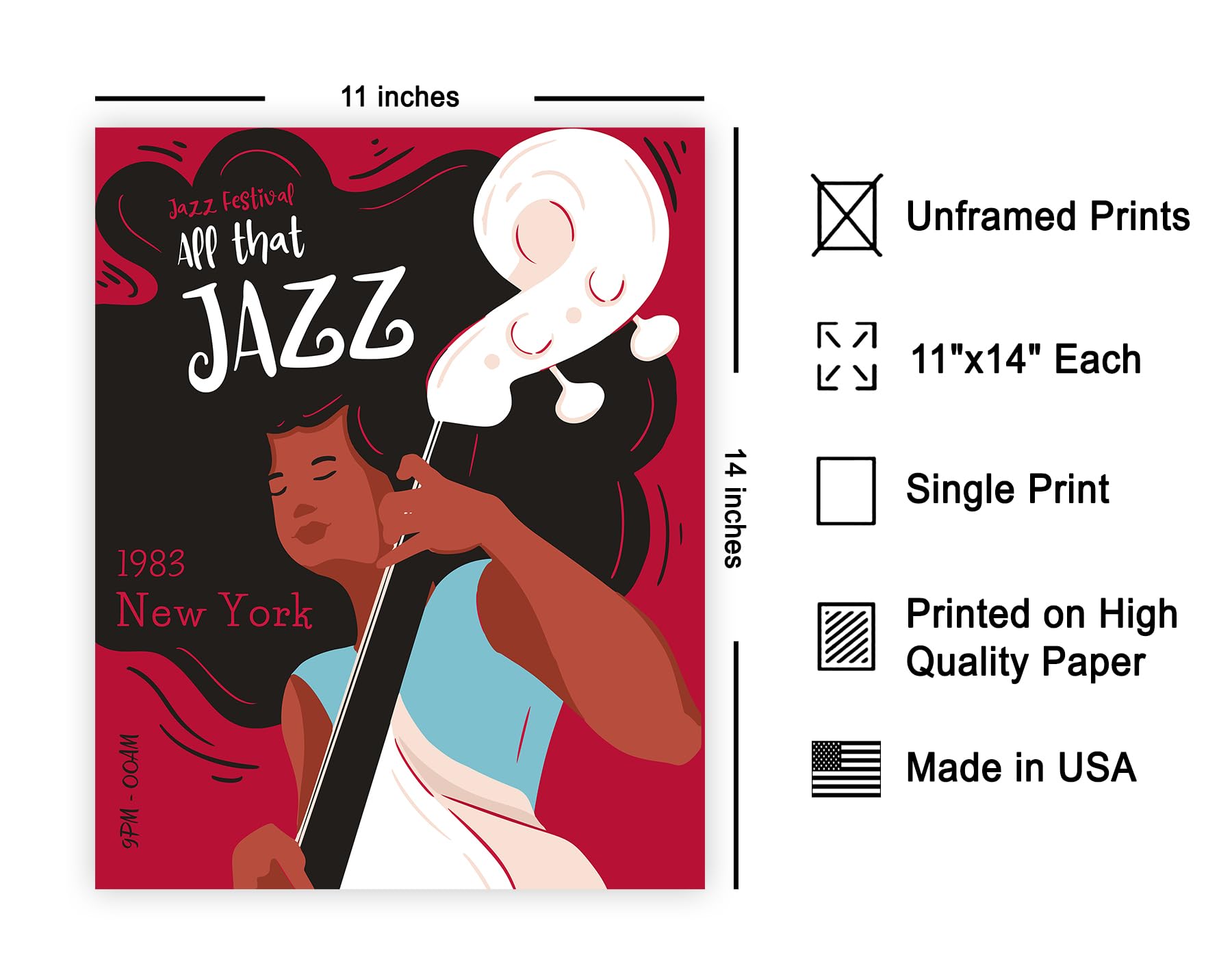 Amazon.co.jp: ポスター マスター ヴィンテージ ジャズ ポスター