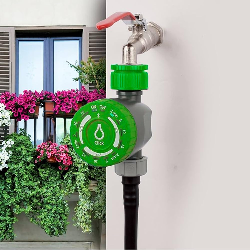 Programmateur de Robinet Rain Click Mist pour Nébulisation : Minuteur à Commande Précise - Cycles Courts de Pulvérisation – Programmeur sur Piles
