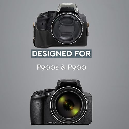 Miniatura 8 de MegaGear Ever Ready piel Mitad Inferior Camera Case, bolsa (Bottom Versión Apertura)Funda protectora para Nikon Coolpix P900, P900S