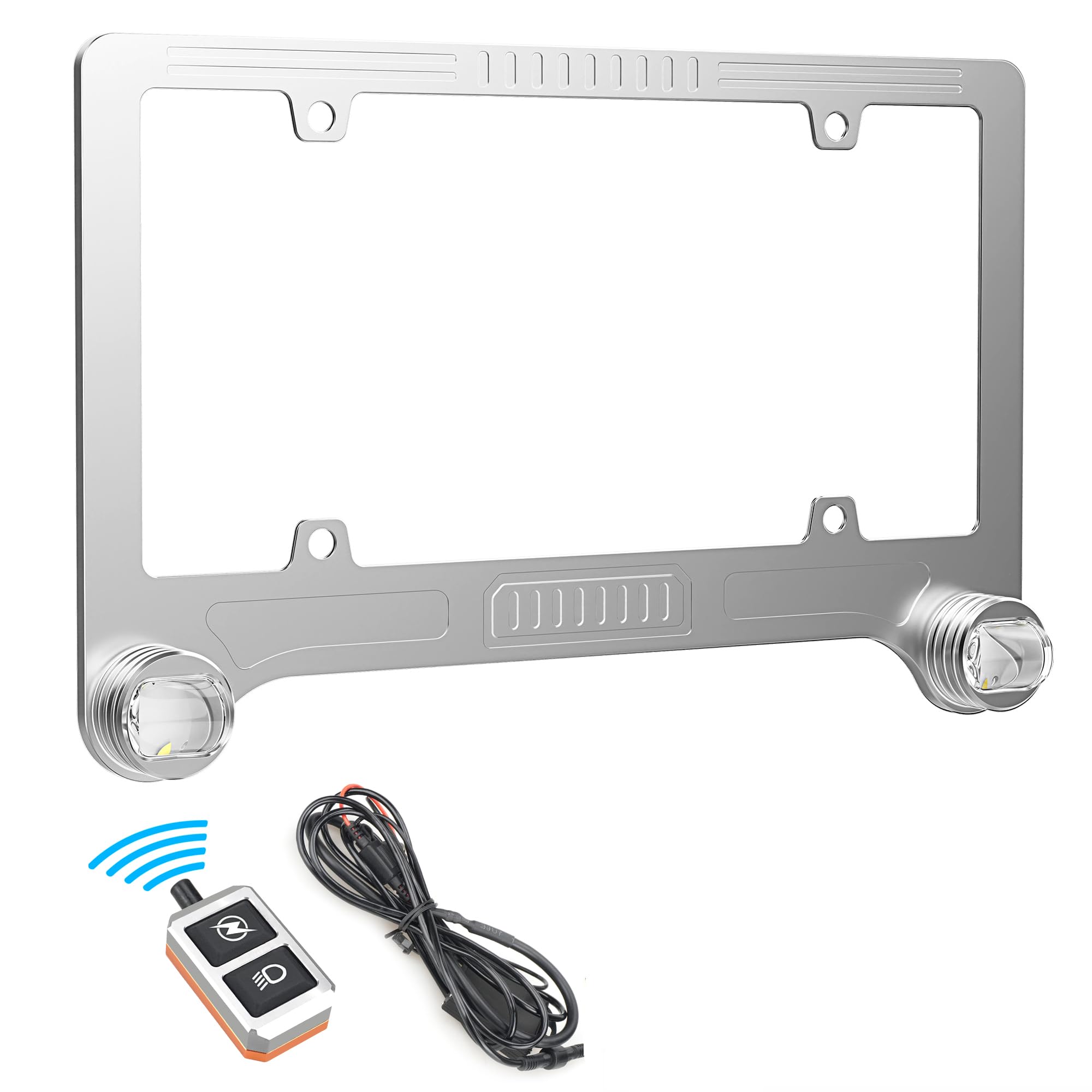 ナンバー枠、フォグランプ Amazon | LED ナンバープレート フロント用 フォグランプ アンバー 12V