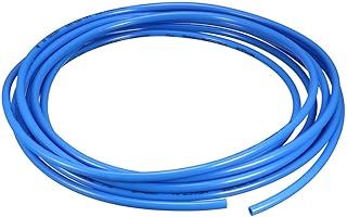Tool parts 6mm OD x 4mm ID Polyurethane PU Pneumatic Air Tubing Pipe Hose 20ft Blue