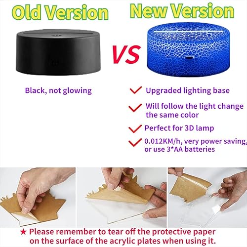 Miniatura 8 de Luz nocturna de baloncesto de 4 patrones, lámpara de baloncesto con ilusión de holograma 3D, control remoto regulabletoque inteligente, luz que