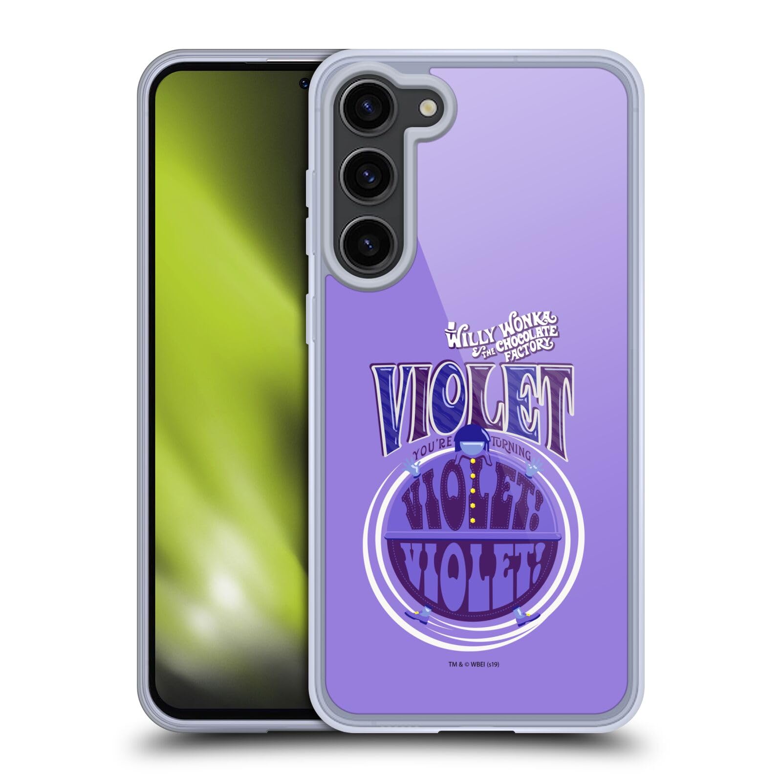 Funda Gel Suave Samsung S23+ 5G Violeta Beauregarde Willy Wonka Slim 7