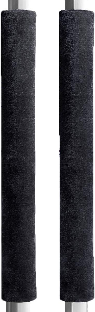 Refrigerator Door Handle Cover Kitchen Appliance Decor Handles Antiskid Protector Gloves for Fridge Oven Keep Off FingerprintsLiquidOil StainFood Spot2 Pieces (16" 4" Black)