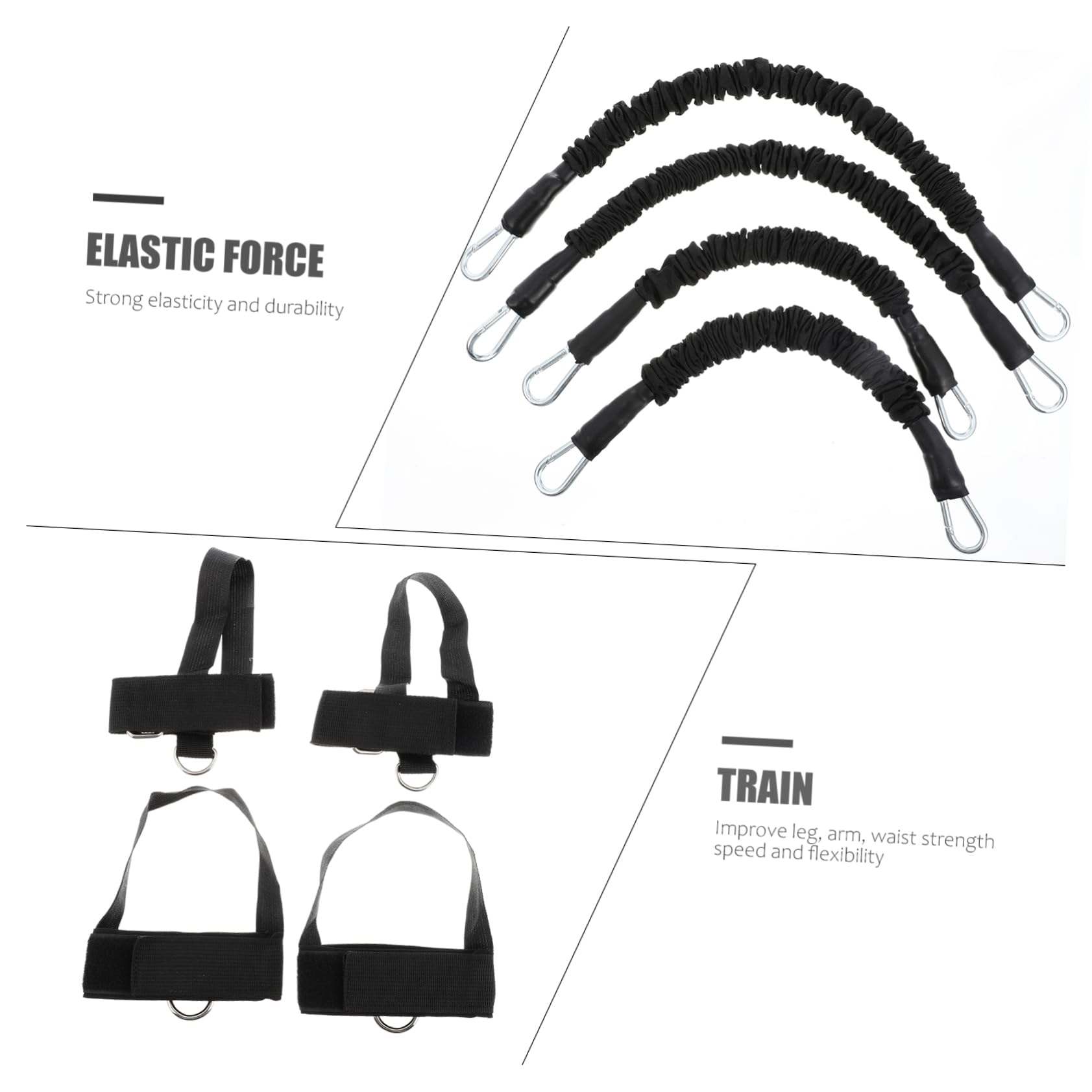 Fitness Widerstandsbänder Mit Übungszugseil Muskeltrainingsbändern Aus Hochwertigem Latex Für Krafttraining Arm Und Fußübungen Langlebig