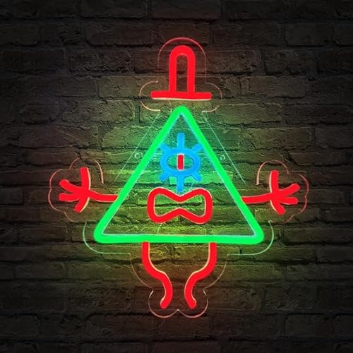 Cyclops LED Neon Light Sign - 12.01"x12.99", USB Powered with Dimmable Remote Control, Cute Cartoon Neon Wall Decor for Bedroom, Living Room, Party, or Kids Room