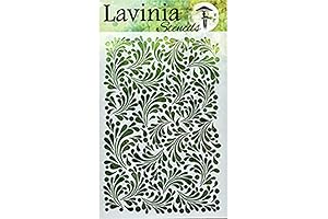 Feather Leaf Lavinia Stencil - Intricate Designs for Stunning Wall Art and Fabric Embellishments (ST014)