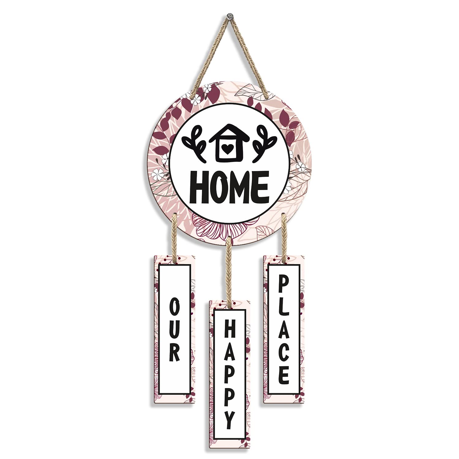 Sehaz Artworks Wooden Wall Hangings For Home Decoration | Home Decor Items For Living Room| Wall Art | Room Decor Wall Decor Items For Bedroom | Home Decoration Items Stylish | Home Sweet Home, 60 Cm