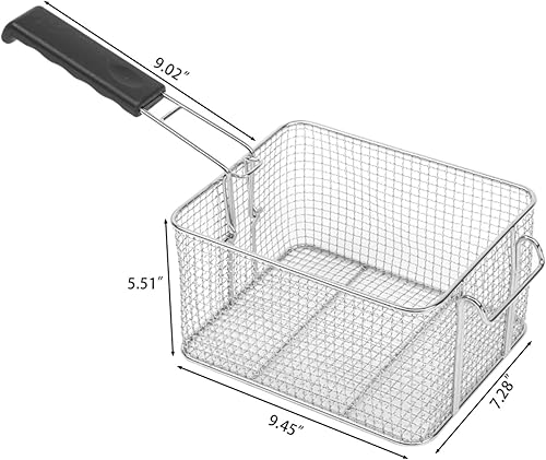 Miniatura 8 de Deep Fryers for the Home with Basket,eh102v 16.9qt / 16l Total Capacity 24.9qt/23.6l Stainless Steel Faucet Double Tank Deep Fryer 3400w Max for