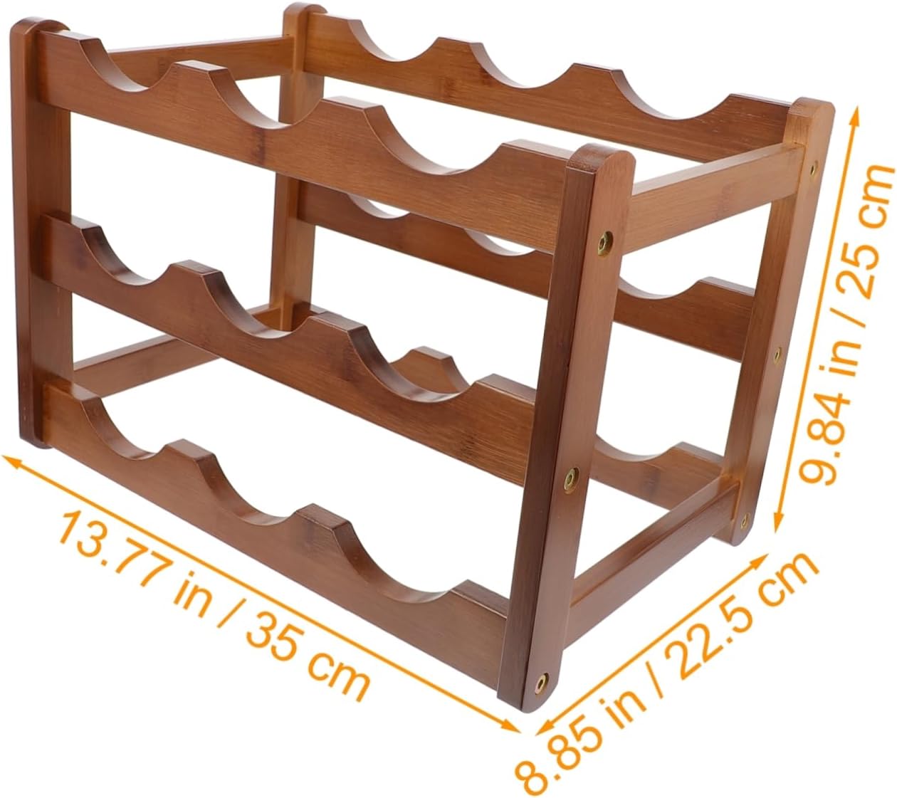 Alipis Wine Rack Stand Wine Bottle Holder for Home Bar and Kitchen for up to Bottles Elegant Rustic Display Shelf