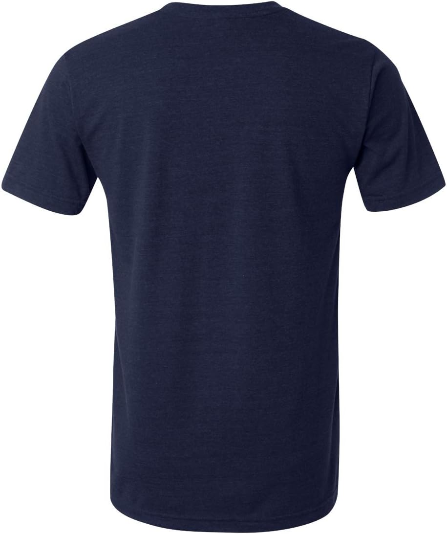 Bella + Canvas Triblend Short-Sleeve T-Shirt (3413C) Navy Triblend, XL - Image 5