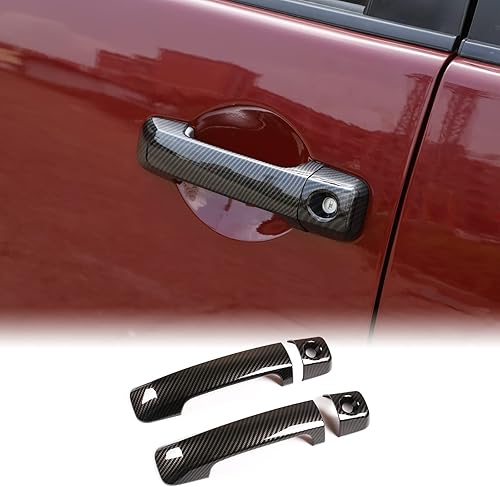 Miniatura 8 de Cubierta protectora para manija de puerta exterior de automóvil compatible con Toyota FJ Cruiser 2007-2021 para manijas de puerta exterior de