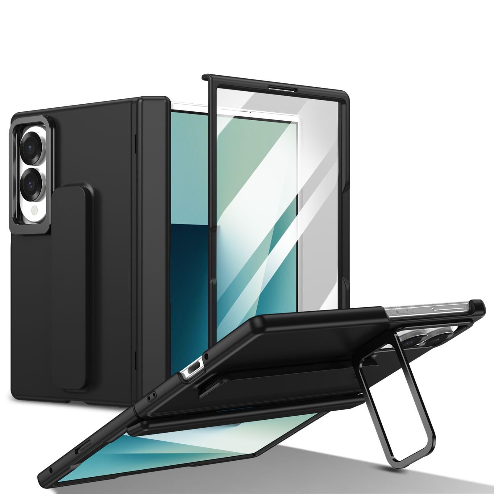 Funda Magnética para Samsung Galaxy Z Fold 8 Cuero Carga Inalámbrica