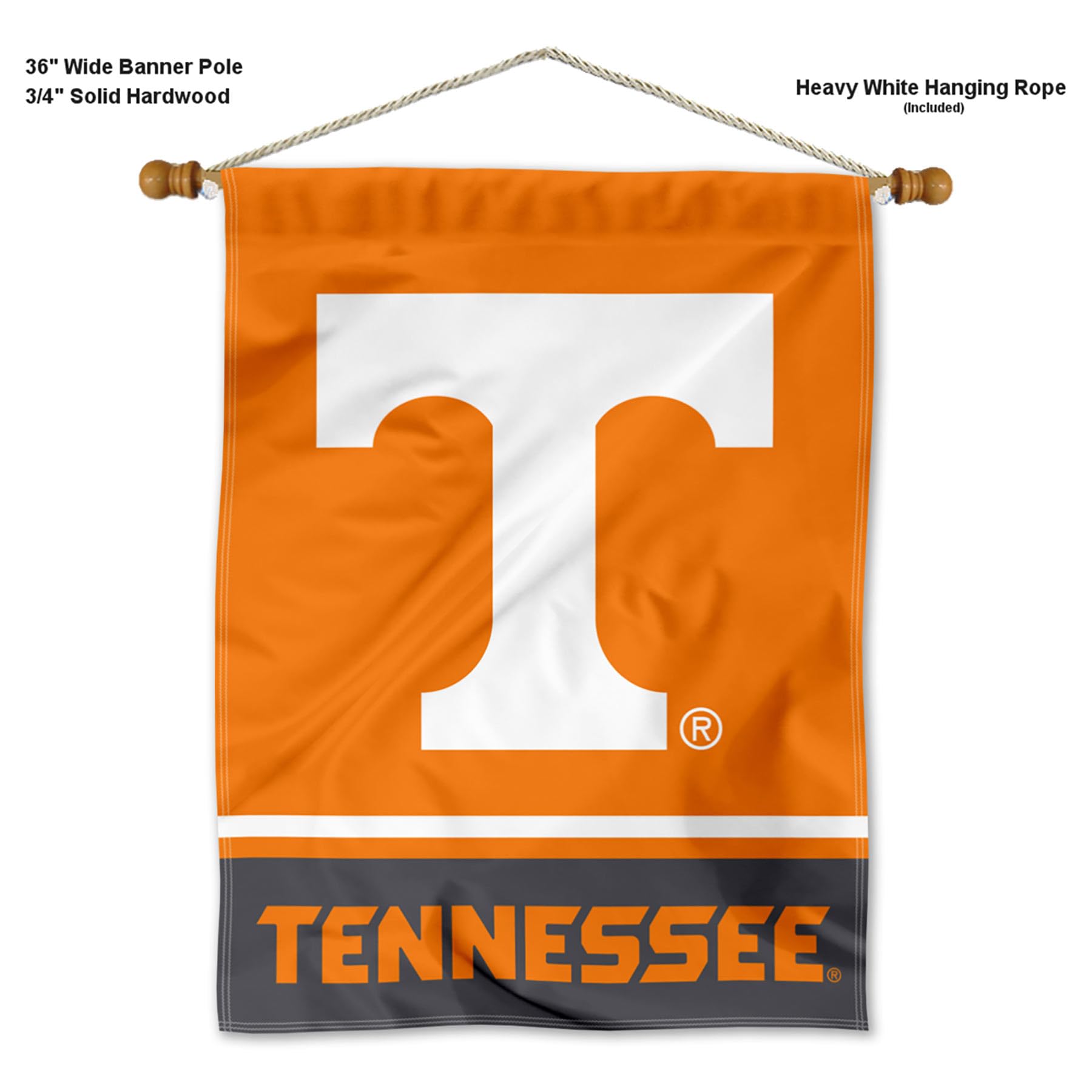 Tennessee Volunteers Banner with Hanging Pole