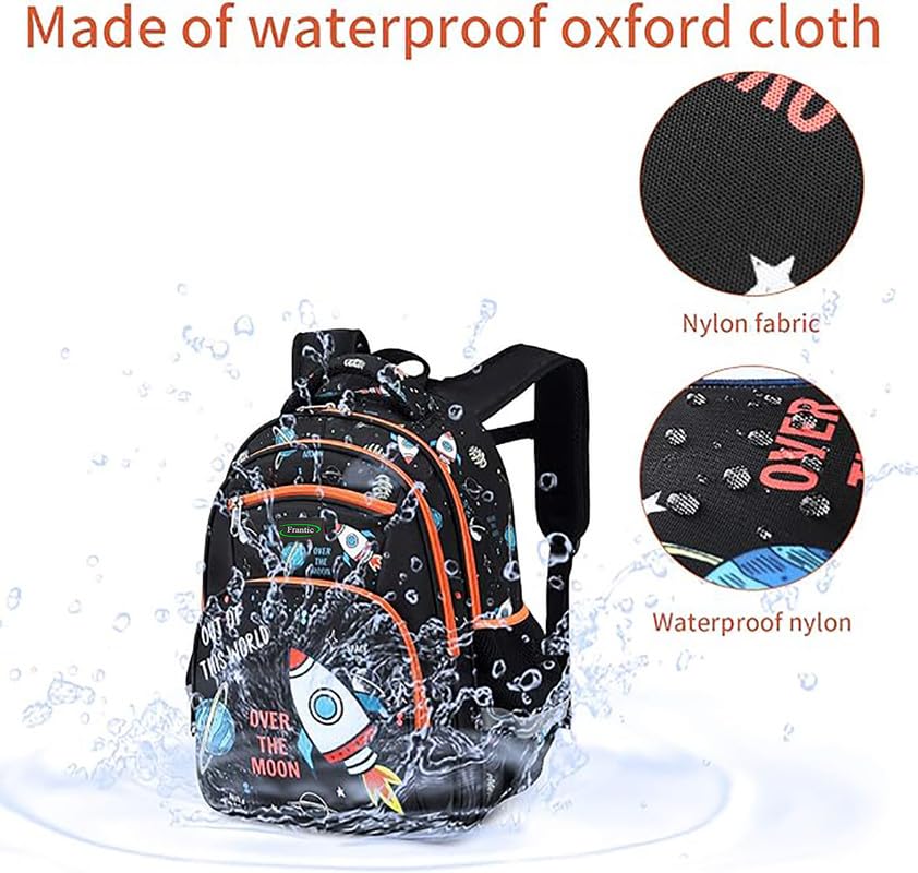 Image of Frantic RR4Zipper Waterproof Polyester 26 L School Backpack School Bag Daypack Picnic Bag For Boys & Girl