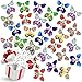 Lenwen 100 Pcs Magic Flying Butterfly Wind up Butterfly Paper Butterflies That Fly Rubber Band Powered Butterfly Toy for Bookmark Card Surprise Gift Wedding Birthday Party 10 Styles, 4.41 x 4.92 Inch