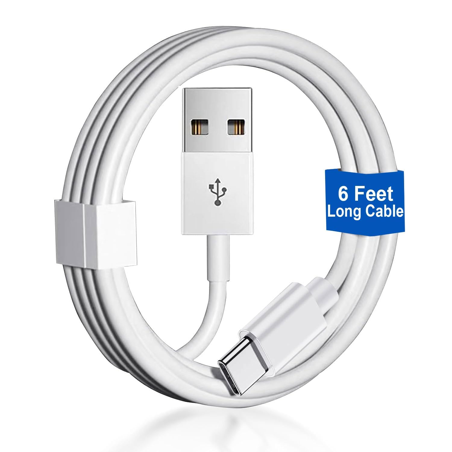 MFi Certified 6FT USB-A to USB-C Fast Charging Cable for iPhone/CarPlay