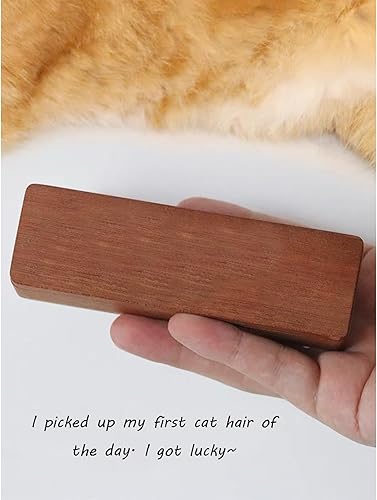 Miniatura 2 de Mascota Gato bigotes Barba Hair Collection Imán de almacenamiento conmemorativo Nuez Caja de madera maciza