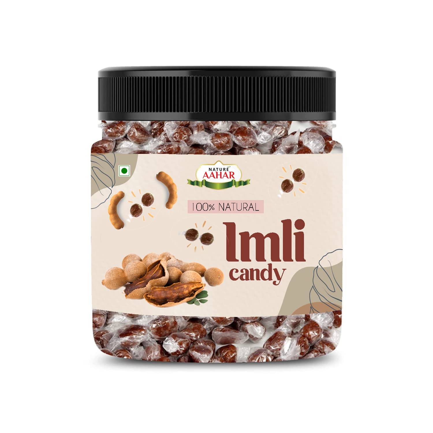 Nature Aahar Chulbuli Imli | Tangy Imli | Imli Candy | Digestive Candy | Khatti Meethi Imly Candy | Emli Jar Pack (200 Grams) - Imli