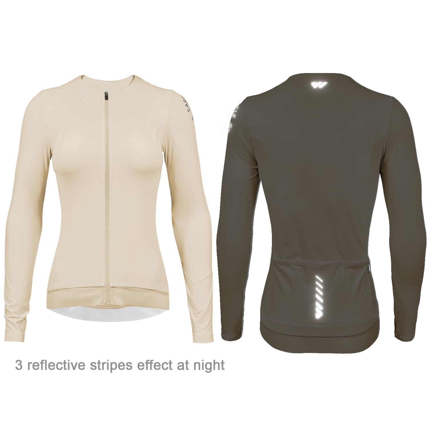 Wulibike Radtrikot Damen Langarm,Fahrradtrikot Atmungsaktiv Rennrad Trikot Hochelastisch Fahrrad Kleidung 4 Taschen