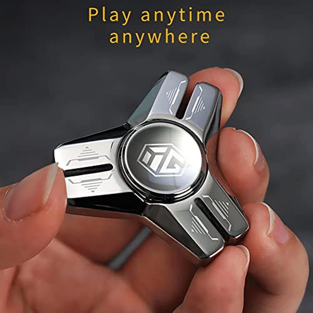 Fidgets Toy Metal Hand Spinner EDC Réducteur, Anti-anxiété Fidget Spinner Soulagement du Stress Sensoriel Tdah, Cadeaux pour Enfants/Adultes Cadeau De Saint Valentin