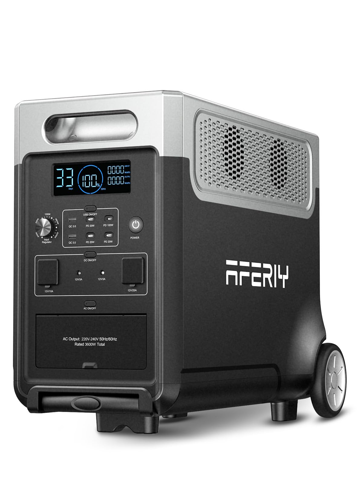 Sponsored Ad – Portable Power Station 3600W 3840Wh with 3.8-11.5kWh Expandable Capacity, Electric Generator LiFePO4 as Backup Battery, 220V-240V, EPS, UPS, BMS, Solar Generator for Home, Camping, Travel