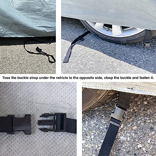 3 Layer Full Custom Fit Car Cover For Chevy Corvette C4 Durable Dustproof Full Coverage Windproof With Mirror Pockets #TOP6