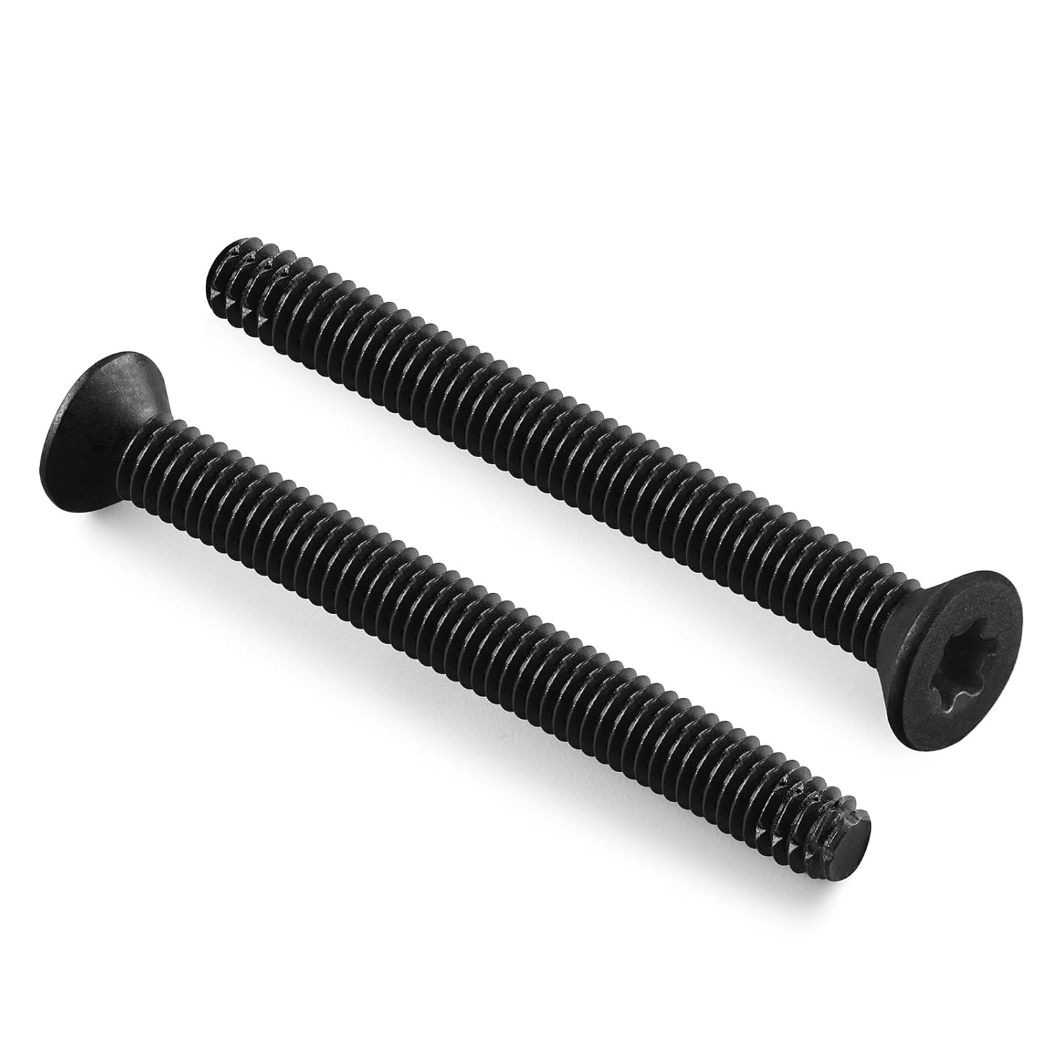 100PCS Trailer Deck Screws Self Tapping 2-1/2, 1/4-20 Torx Thread Wood to Metal Self Tapping Screws, T30 Star Drive FloorBorad Thread Cutting Trailer Screws, 6-Lobe Point, Type F