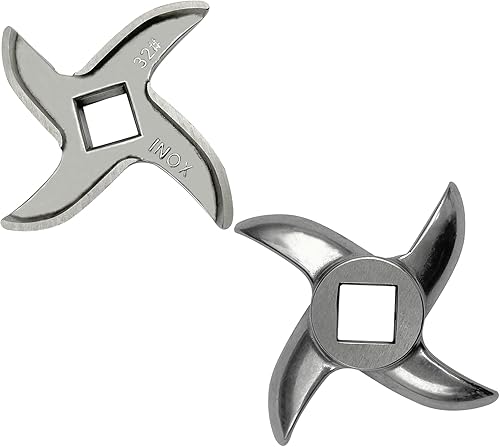 Miniatura 10 de Cuchilla para amoladora #8 de acero inoxidable para cuchillos, comprueba el tamaño y la forma (2 piezas)