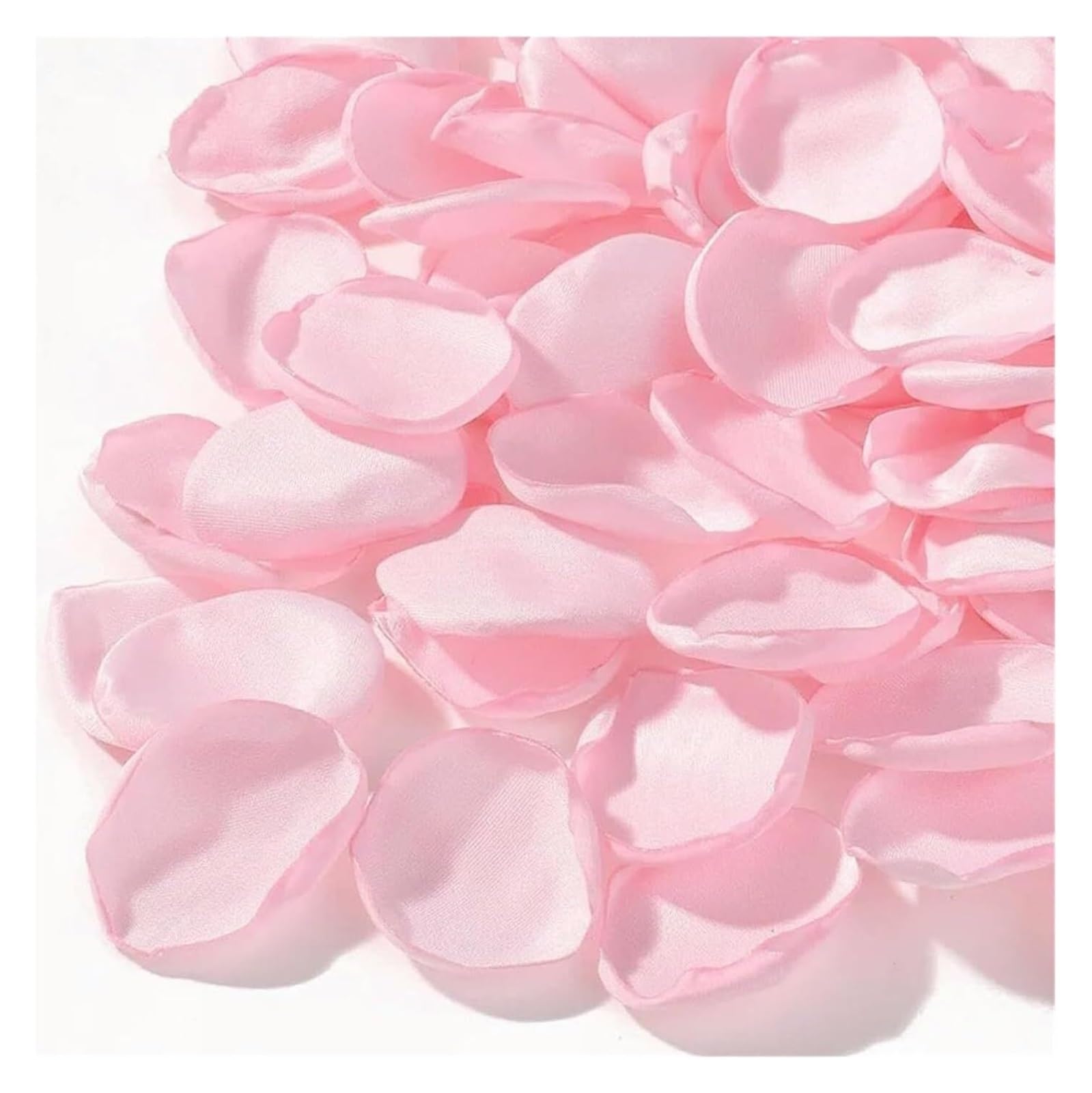 BPABDEITR Artificial Satin Rose Petals Multicolor 1.5-2 Inch 100 Pcs(Roze)