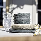 Koziol Club Set GÖTEBORG Geschirrset 16-teilig Nature ash Grey/Nature Dessert 7876281 Standard